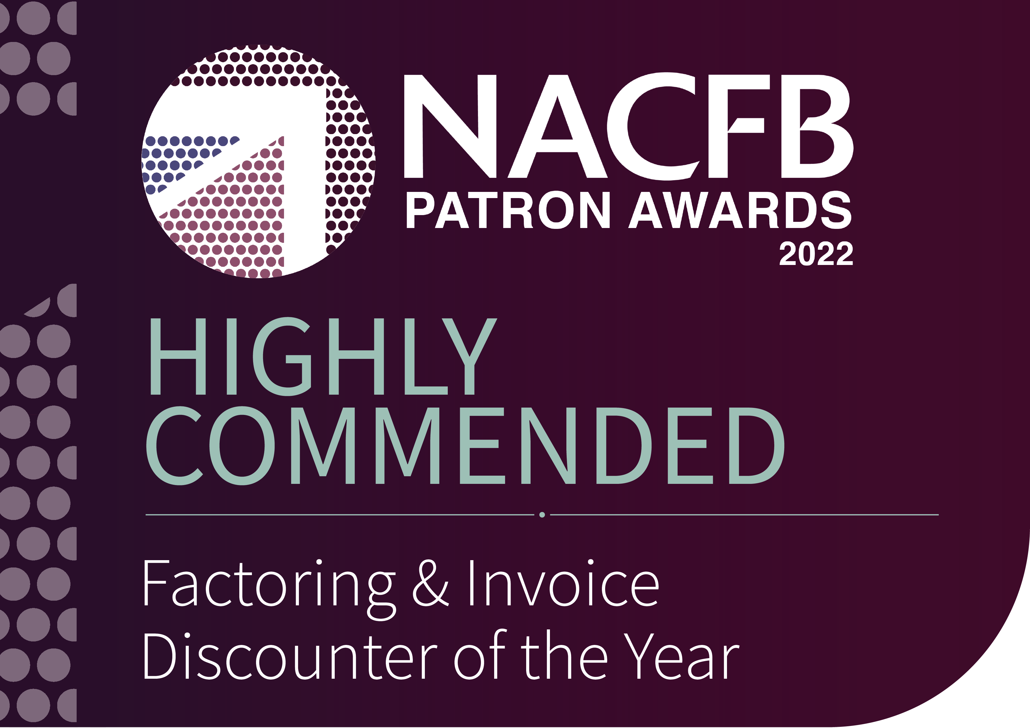 NACFB patron awards highly commended factoring invoice discounter of the year 1