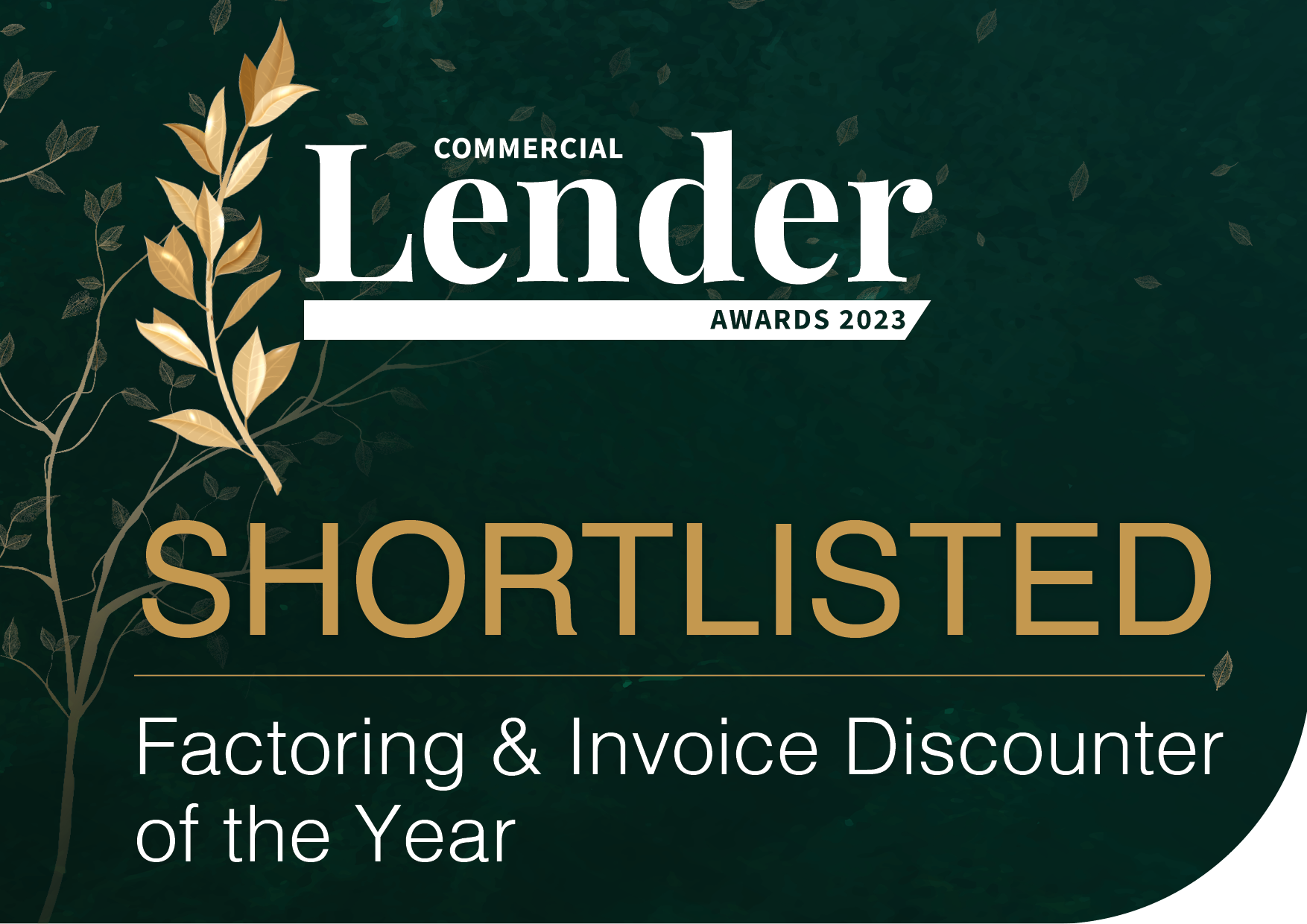 NACFB Commercial Lender Awards 2023 Shortlisted Factoring Invoice Discounter of the Year