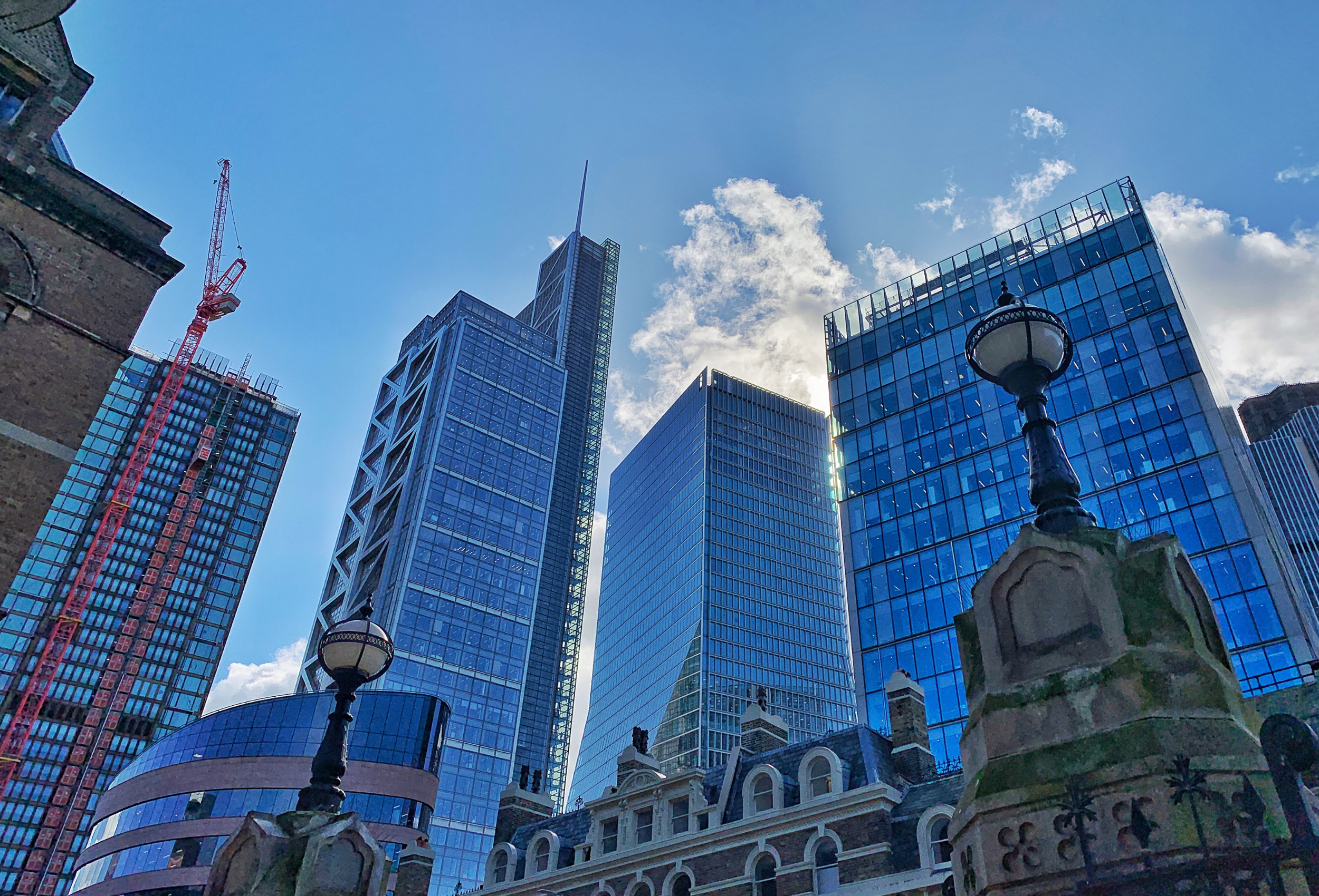Office building, career in finance