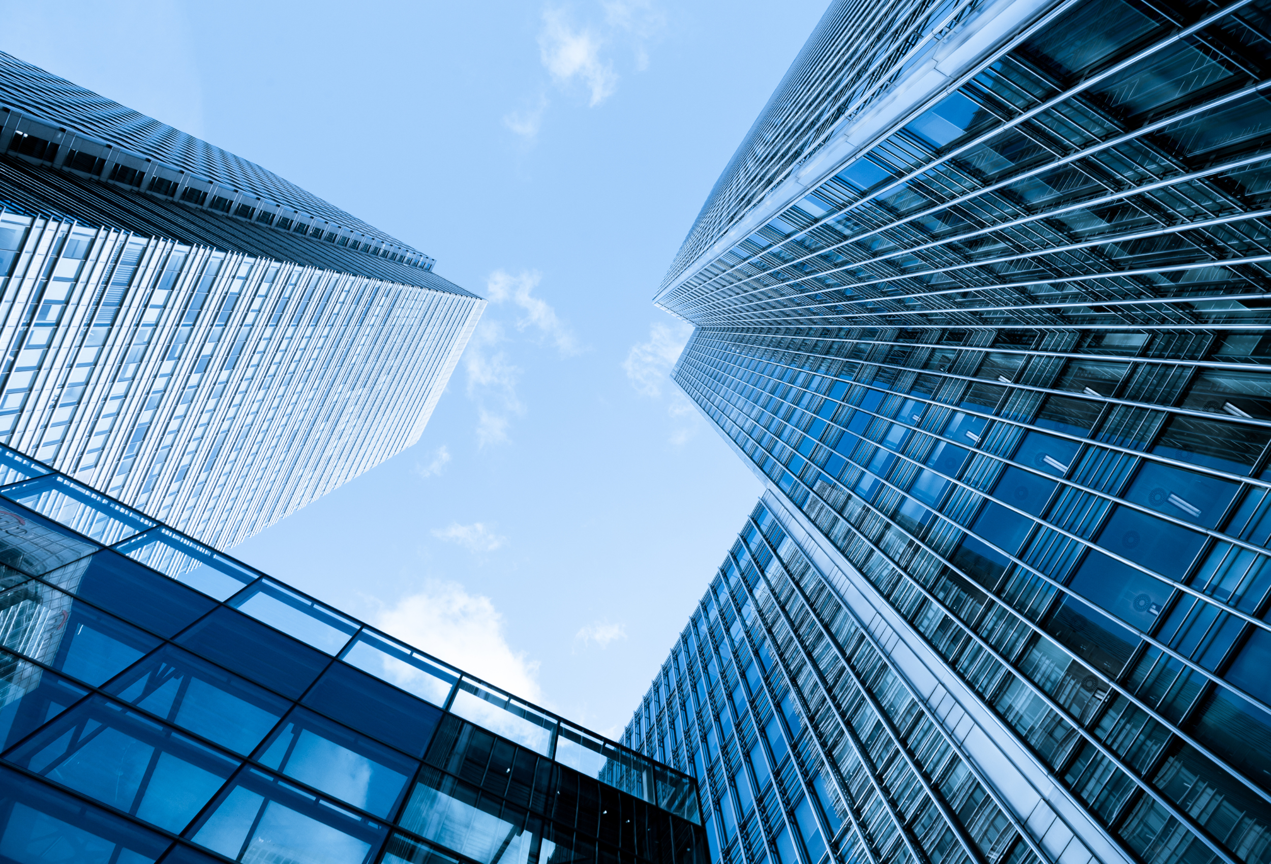 Office building, career in finance