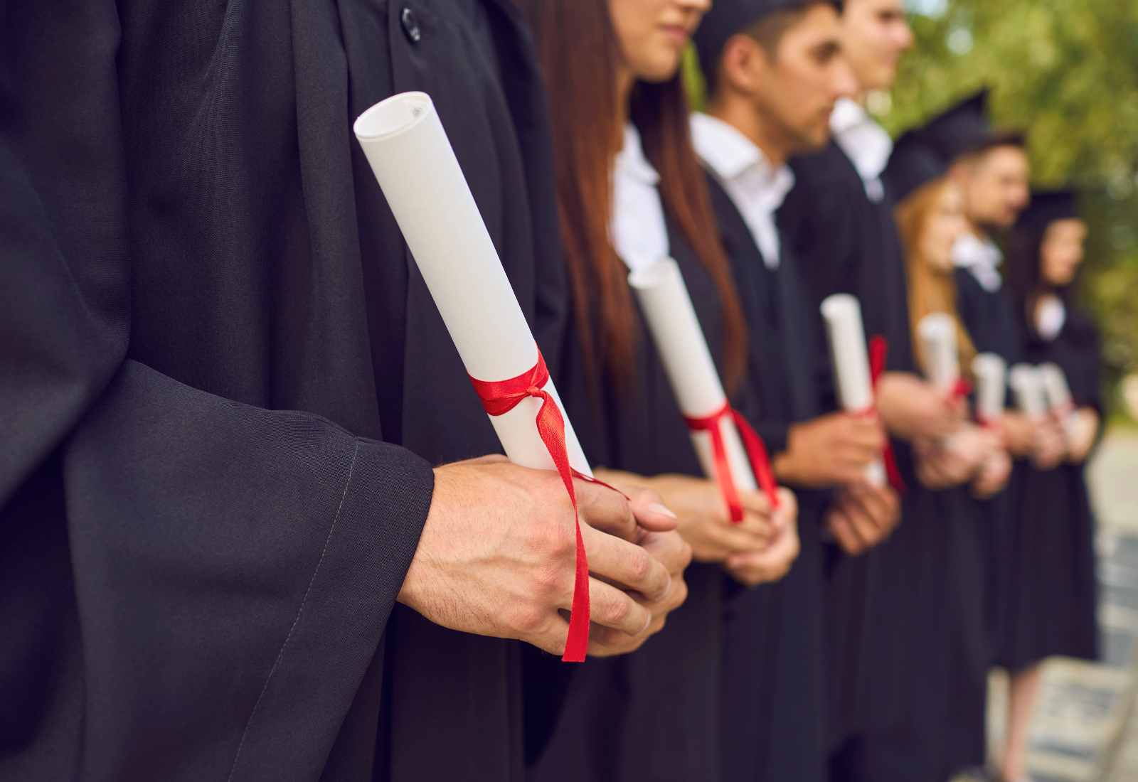 Graduates that have just graduated from university
